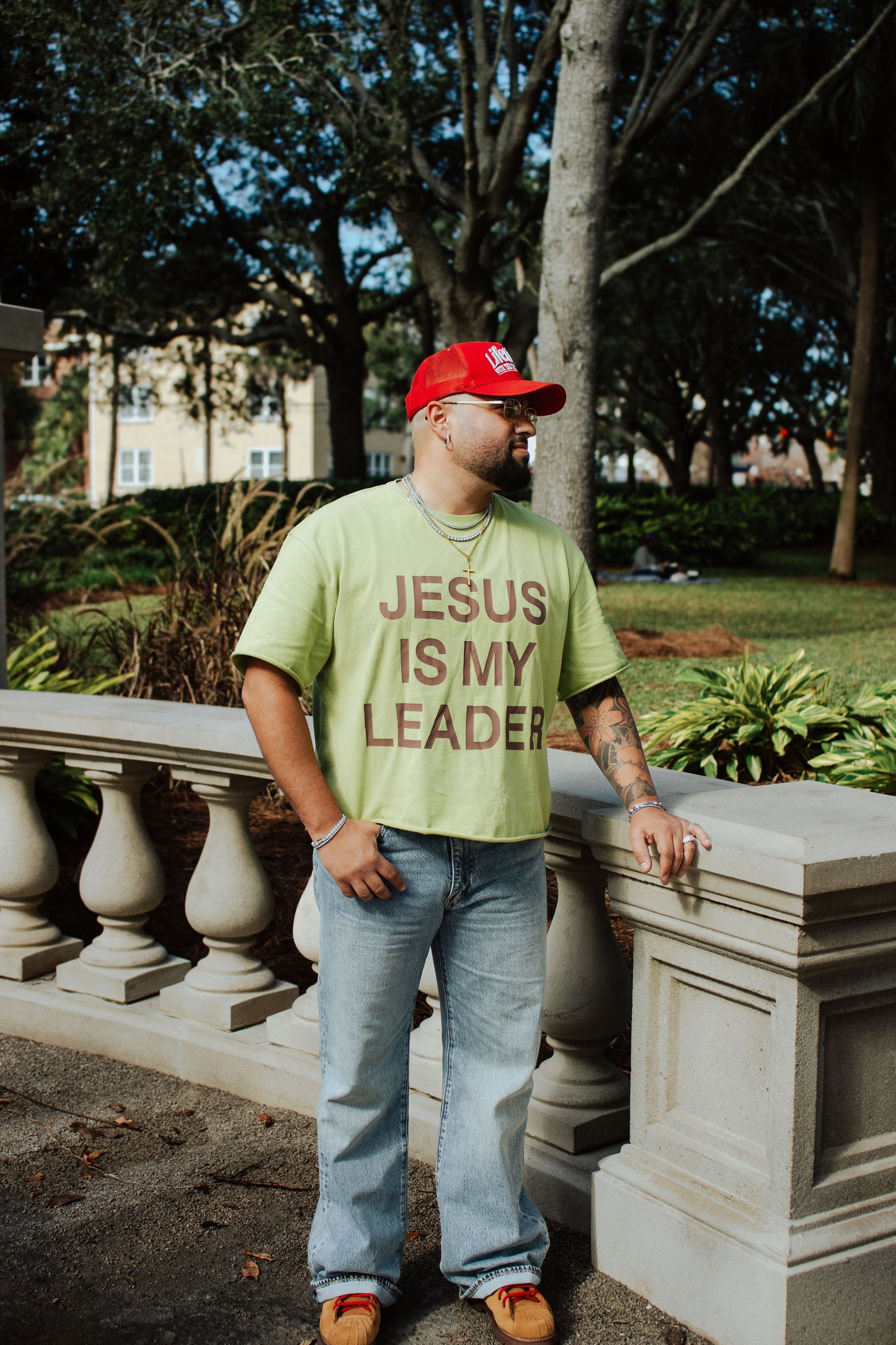 JESUS IS MY LEADER T-SHIRT